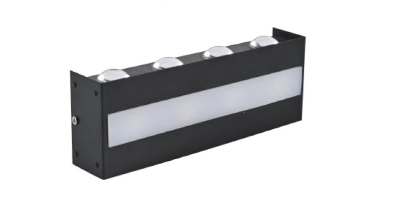 BIDIRECCIONAL LED RECTANGULAR LINO III 24W NEGRO